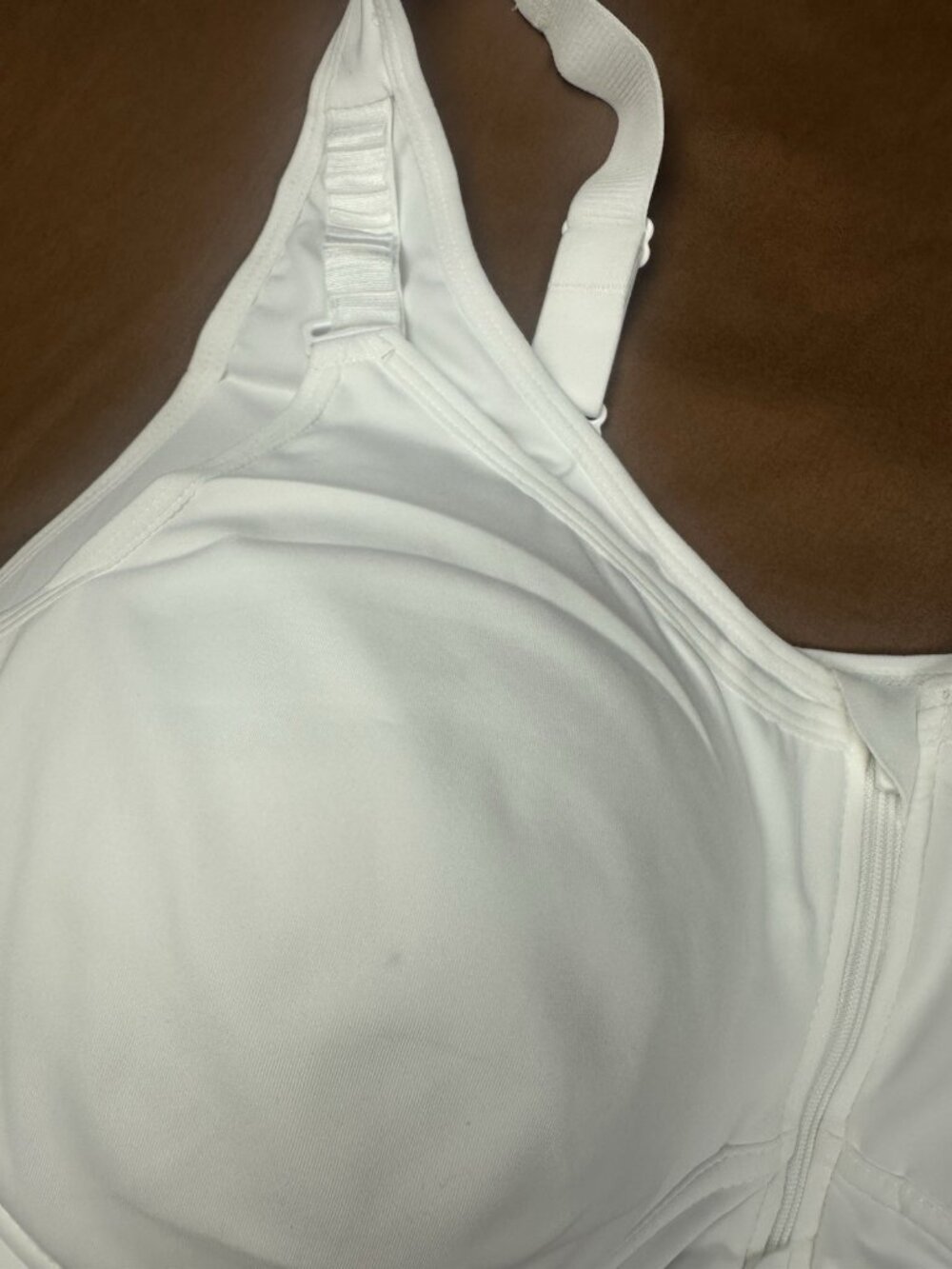 RosyLift Wireless Support Bra White Front Zip Full Coverage 5XL Plus Size - Picture 7 of 13
